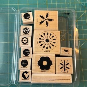 Stampin' Up! “In the Spotlight” Wooden Rubber Stamp Collection